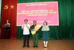 Ban chỉ huy quân sự thành phố Thủ Dầu Một tiếp đoàn công tác Cục chính trị Quân khu 7