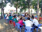 “Cà phê sáng- Trao đổi với nhân dân” tại văn phòng khu phố 2 Phú Tân