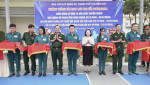 Ban Chỉ huy quân sự thành phố Thủ Dầu Một tổ chức Khành thành sân và giao lưu thi đấu Pickleball
