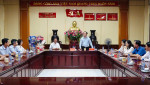 Thành phố Thủ Dầu Một tiếp Chi Hội doanh nhân trẻ thành phố và Công ty đầu tư phát triển nhà và đô thị HUD thăm, chúc tết