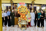 Lãnh đạo thành phố Thủ Dầu Một thăm các chùa nhân lễ hội rằm tháng Giêng