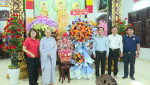 Lãnh đạo thành phố Thủ Dầu Một thăm các chùa nhân lễ hội rằm tháng Giêng