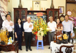 Lãnh đạo tỉnh Bình Dương thăm cán bộ nguyên lãnh đạo ngành Y tế sinh sống ở thành phố Thủ Dầu Một