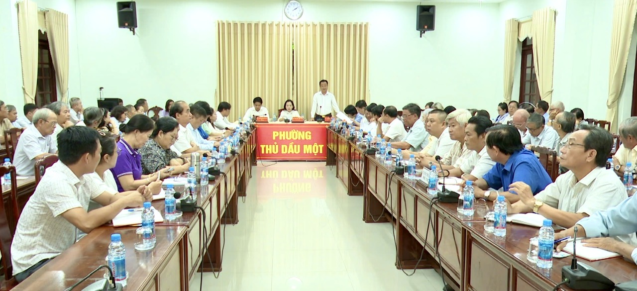 Hội nghị giao ban các chi bộ khu phố trên địa bàn phường Thủ Dầu Một