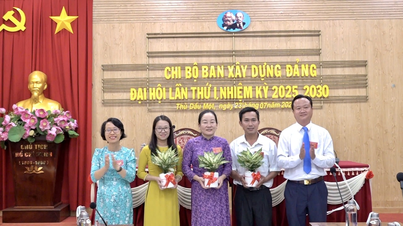 Đại hội Chi bộ Ban xây dựng Đảng phường Thủ Dầu Một lần thứ I, nhiệm kỳ 2025-2030