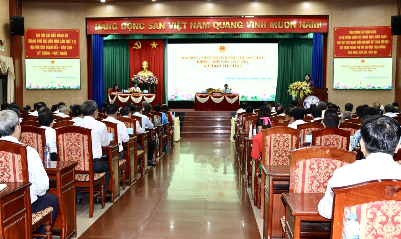 HĐND phường Thủ Dầu Một khóa I, nhiệm kỳ 2021-2026 tổ chức kỳ họp thứ II