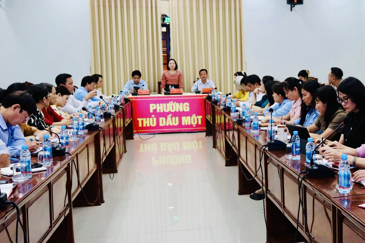 Hội nghị giao ban các Chi bộ trường học trên địa bàn phường Thủ Dầu Một